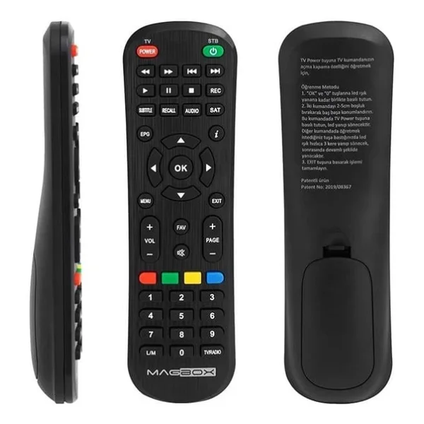 Magbox Vip - Dragon - Luna / Sunny 14850 / Akiwa HD / Hometech Ht-1010 / Digiline X100 / Astracom Saturn HD / Rowell Mini HD Uyumlu Uydu Alıcı Kumandası - Görsel 3
