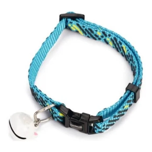 Beeztees Kedi Boyun Tasması, Zilli, Mavi, 20-30cm - Görsel 3