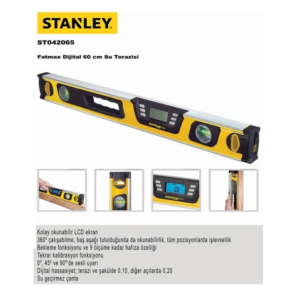 Stanley 0-42-065 60 Cm Dijital Su Terazisi - Görsel 5