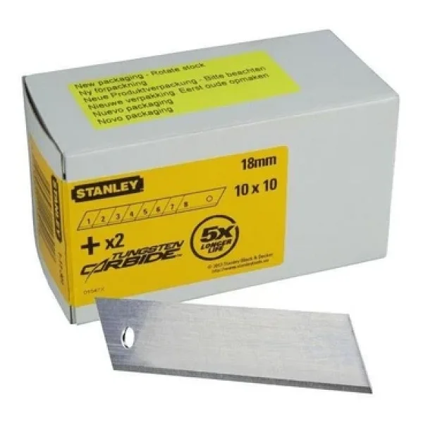 Stanley 1-11-301 Maket Bıçağı Yedeği 110 X 18 Mm - 10x10 Pk - Görsel 2