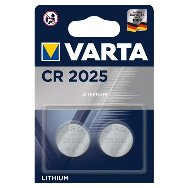 Varta Cr2025 3 V 2'li Lityum Düğme Pil - Görsel 8