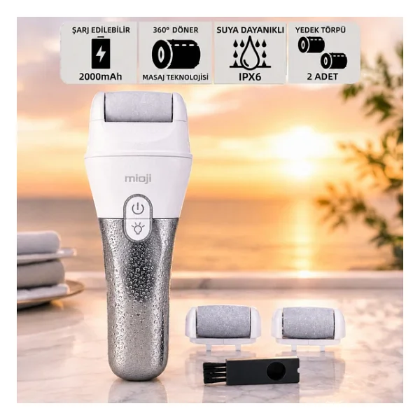 Mioji Gn5 Pro Şarjlı Ayak Topuk Törpüsü Peeling Ayak Pedikür Makinesi - Görsel 4