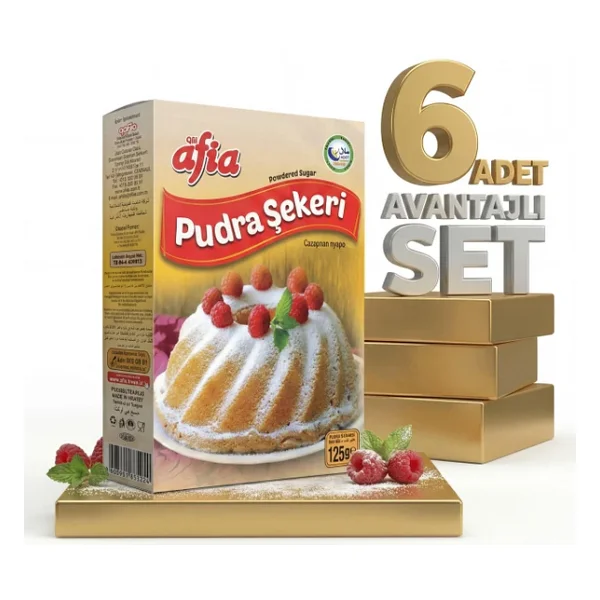 Afia Pudra Şekeri 6x125 Gr - Görsel 3