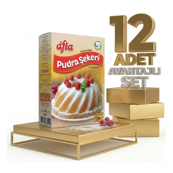 Afia Pudra Şekeri 12x125 Gr - Görsel 3