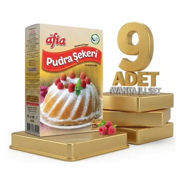 Afia Pudra Şekeri 9x125 Gr - Görsel 4