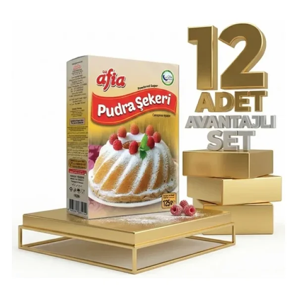 Afia Pudra Şekeri 12x125 Gr - Görsel 4