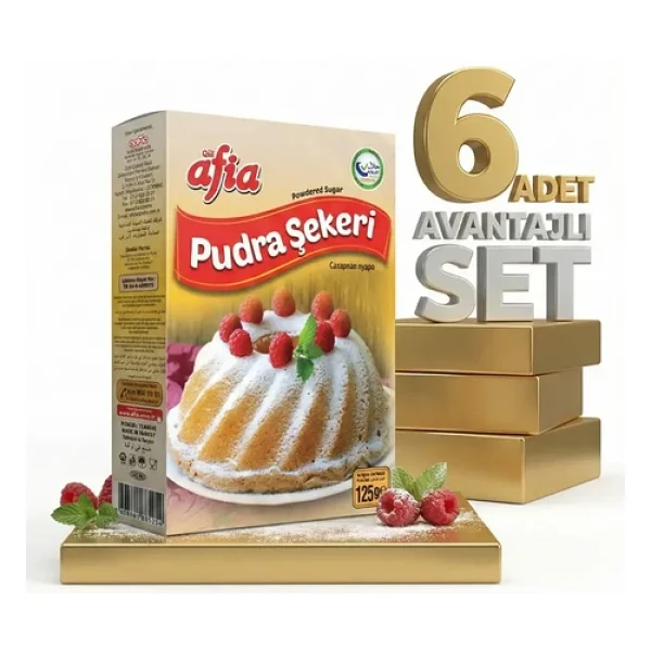 Afia Pudra Şekeri 6x125 Gr - Görsel 4