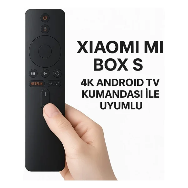 Xiaomi Mi Box S 4K Android TV Kumandası, Mi Boxs S 4K Uzaktan Kumanda Bluetooth Özellikli - Görsel 3