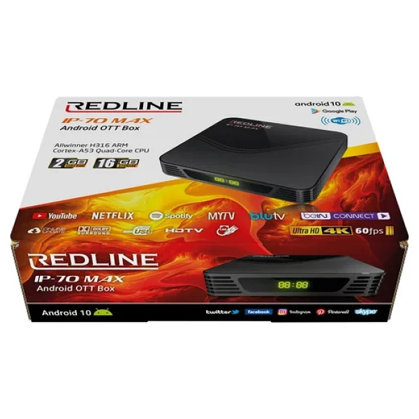 Redline Ip-70 Max 16 GB 4K Android TV Box - Görsel 6