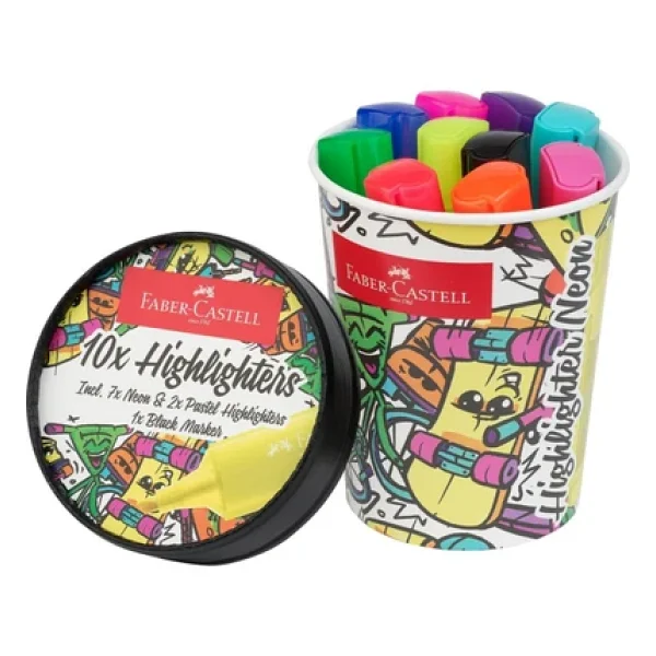 Faber-Castell Textliner Ice Cream Neon 10'lu Fosforlu Kalem - Görsel 5