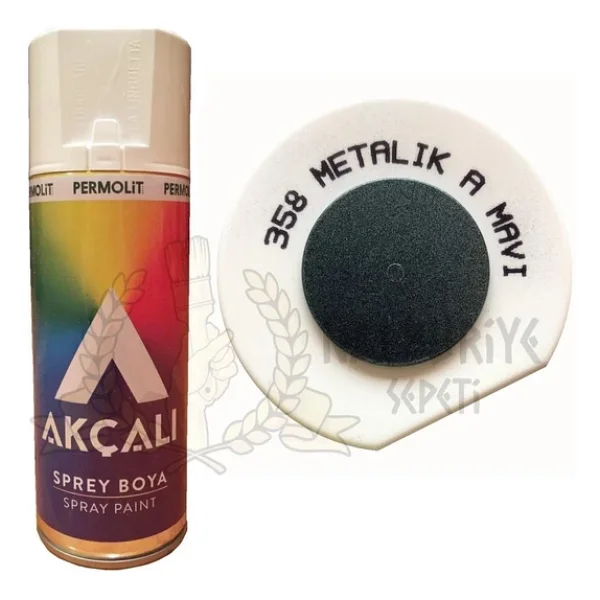 Akçalı 358 400 Ml Metalik Açık Mavi Sprey Boya - Görsel 7