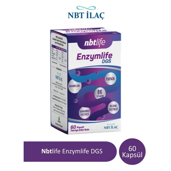 Nbt Life Enzymlife Dgs 60 Kapsül - Görsel 7