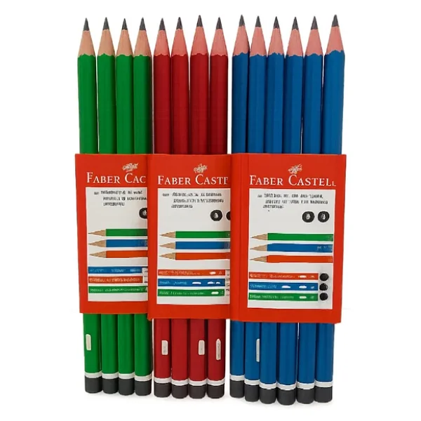 Faber-Castell 12'li Mercanlı Kurşun Kalem Seti - Görsel 3