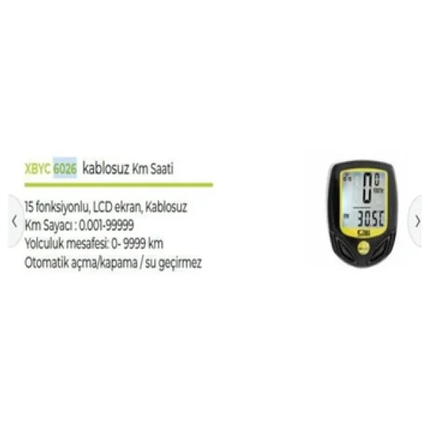 Forte Gt Xbyc 6026 Km Saati Bisiklet Wıreless Kablosuz Kilometre - Görsel 4