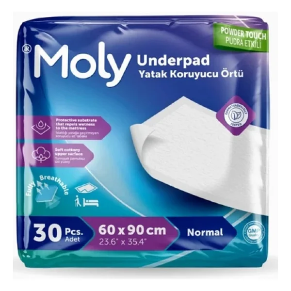 Moly 60x90 Cm 30'lu 5 Paket Yatak Koruyucu Örtü - Görsel 4