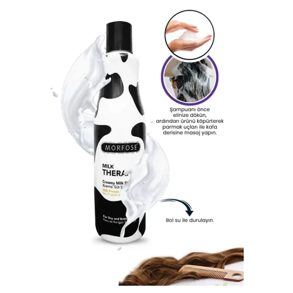 Morfose Milk Therapy 500 Ml Süt Şampuan - Görsel 5