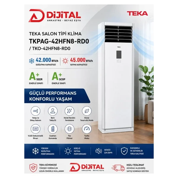 Teka Tkpag-42hfn8-Rd0 / Tko-42hfn8-Rd0 42000 Btu Salon Tipi Klima - Görsel 7