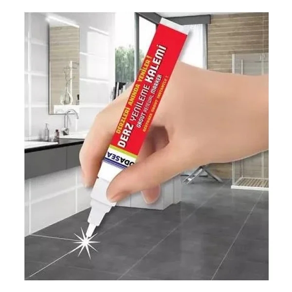 Vodaseal Kokusuz Ve Suya Dayanıklı Derz Yenileme Kalemi - Gri - Görsel 5