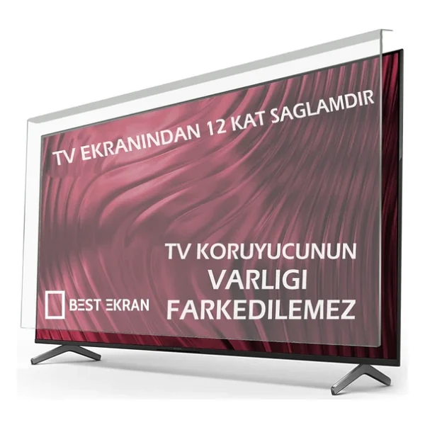 Philips 55pus9000 TV Ekran Koruyucu - Philips 55" İnç 139cm The One TV Kırılmaz Paneli - Görsel 5