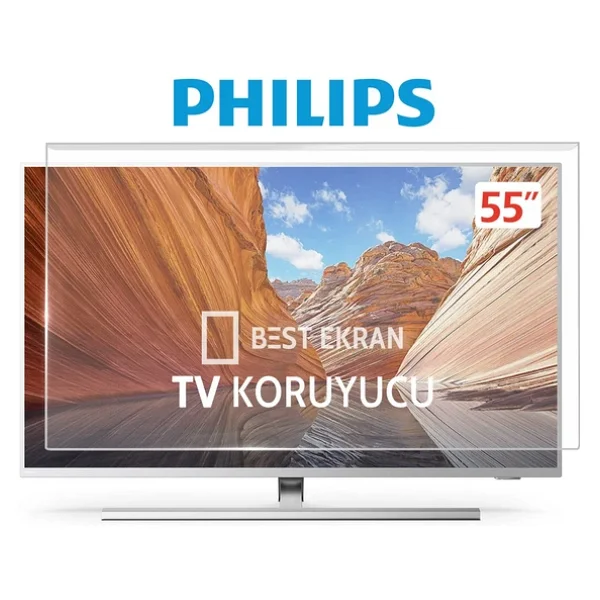 Philips 55pus9000 TV Ekran Koruyucu - Philips 55" İnç 139cm The One TV Kırılmaz Paneli - Görsel 4