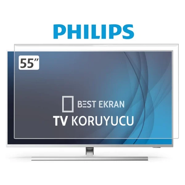 Philips 55pus9000 TV Ekran Koruyucu - Philips 55" İnç 139cm The One TV Kırılmaz Paneli - Görsel 3