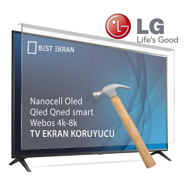 Lg 65qned93a6a TV Ekran Koruyucu - Lg 65" İnç 165 Cm Qned Kırılmaz Ekran Koruyucu - Görsel 8