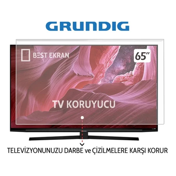 Grundig 65go990a TV Ekran Koruyucu - Grundig 65" İnç OLED 164 Cm TV Ekran Koruyucu 65 Go 990a - Görsel 7