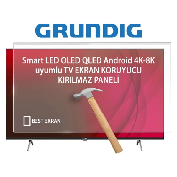 Grundig 65gq850a TV Ekran Koruyucu - Grundig 65" İnç QLED 164 Cm 165 Ekran QLED 65 Gq 850a - Görsel 2