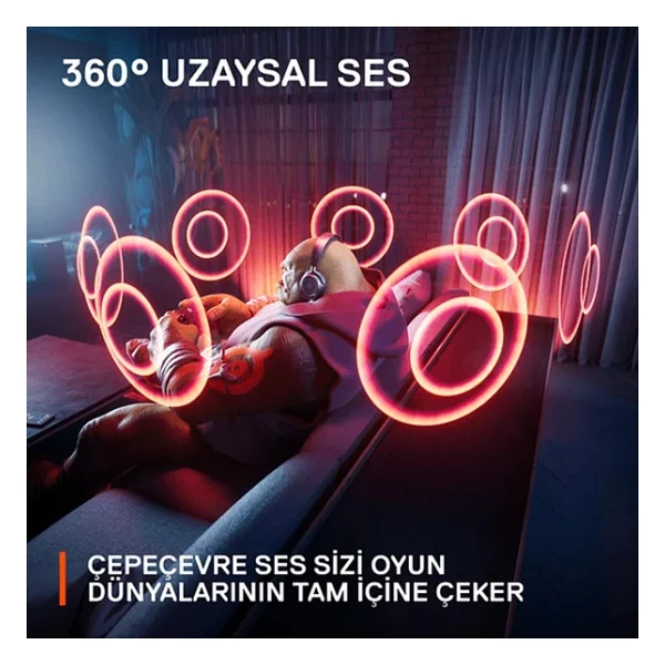 Steelseries Arctis Nova 7 Kablolu/Kablosuz Kulak Üstü Oyuncu Kulaklığı - Görsel 3