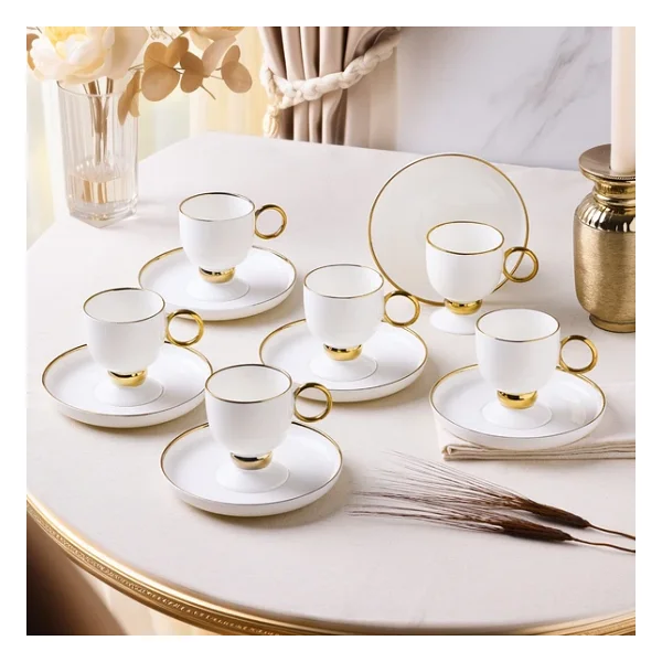 Aryıldız Margaux Gold 6 Kişilik Kahve Fincan Takımı - Görsel 6