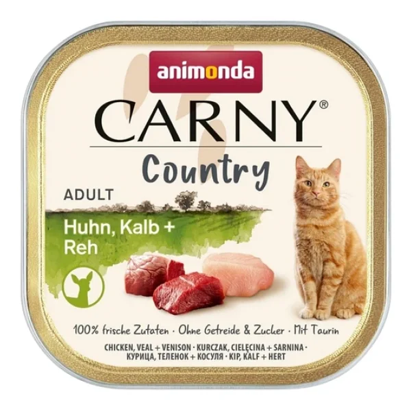 Animonda Carny Country Tavuklu Dana Etli ve Geyik Etli 100 gr Yetişkin Konserve Kedi Maması - Görsel 8
