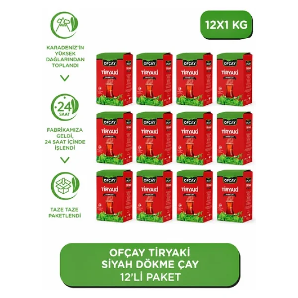 Ofçay Tiryaki 1 Kg 12'li Çay - Görsel 4