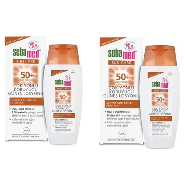 Sebamed Sun Care Çok Yönlü Koruyucu 150 Ml 2 Adet 50 Faktör Güneş Losyonu - Görsel 5