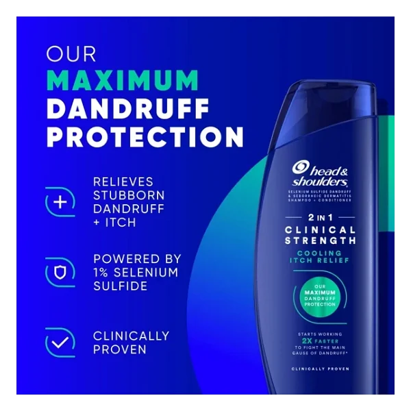 Head & Shoulders Cooling Itch Relief Kaşıntı Giderici 2 İn 1 400 Ml Kepek Şampuanı - Görsel 4