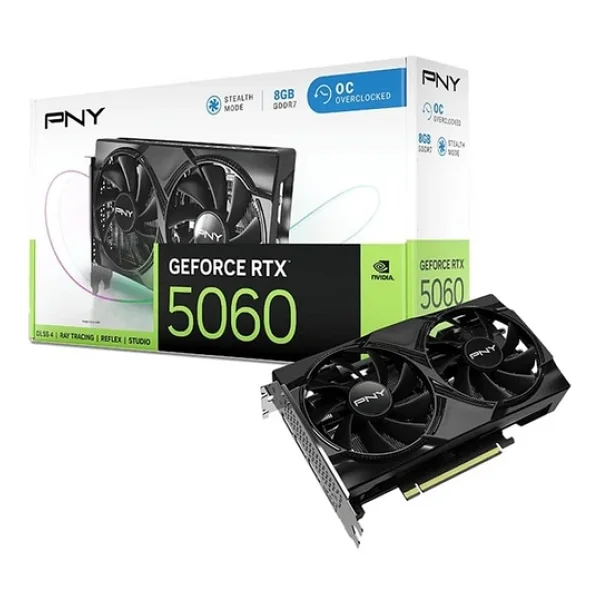 Pny RTX 5060 Dual Fan Oc Vcg50608dfxpb1-O 128 Bit Gddr7 8 GB Ekran Kartı - Görsel 3