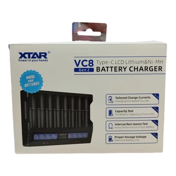 Xtar Vc8 8'li Li-Ion Ve Ni-Mh Pil Şarj Aleti - Görsel 6