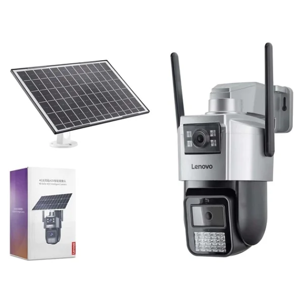 Lenovo G4s4 3mp+3mp 2 Lens Aov Smart 4g Solar Güvenlik Kamerası - Görsel 3