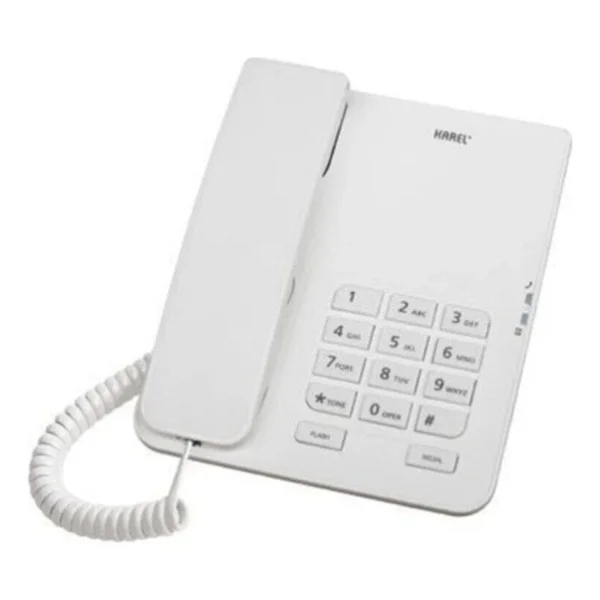 Karel Tm140 Beyaz Masaüstü Telefon - Görsel 3