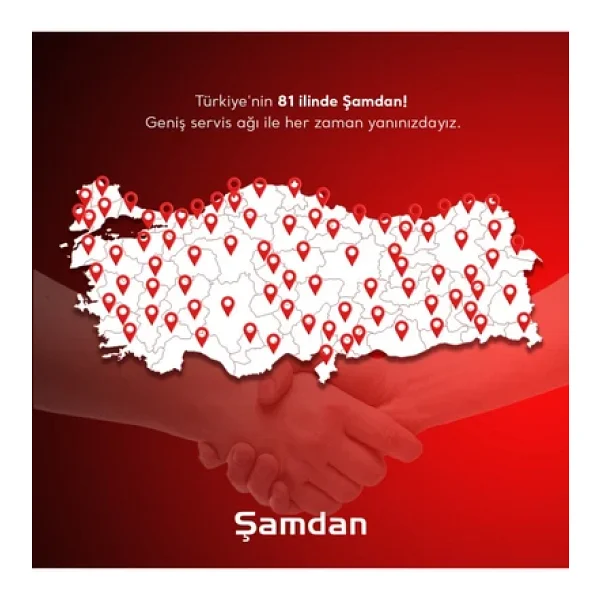 Şamdan 32 Lt Termostatlı Döner Yuvarlak Fırın - Multifonksiyonel Elektrikli Fırın - Görsel 7