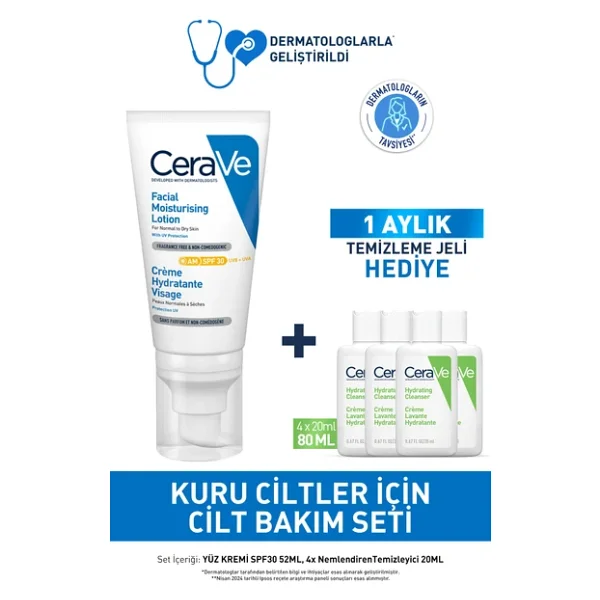 Cerave Kuru Ciltler Için Cilt Bakım Seti - Görsel 3