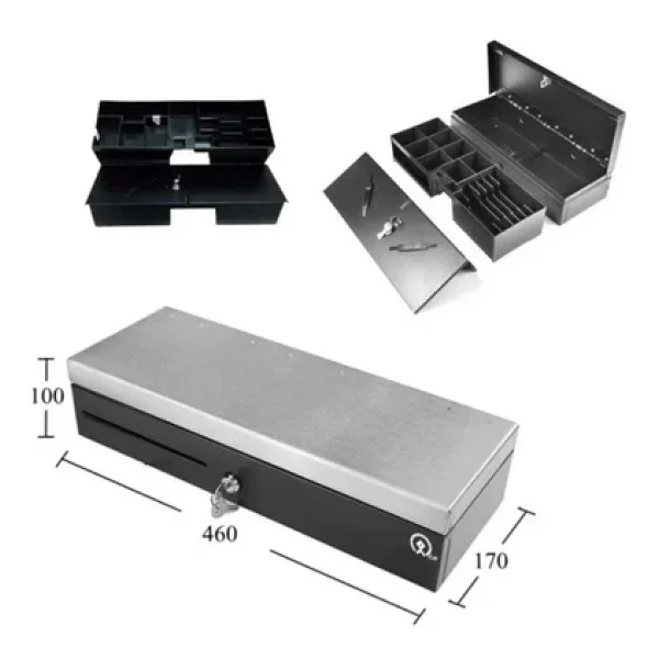 Dbpos Metal Filip Top Para Çekmecesi Inox 460 X 170 X 100mm - Görsel 2