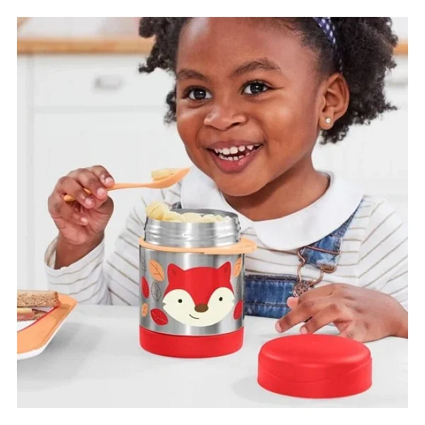 Skip Hop Zoo Tilki Paslanmaz Çelik Termos 325 Ml - Görsel 5