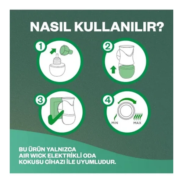 Air Wick Elektrikli Kit Oda Kokusu Turkuaz Sular 100 Gün Etkili Doğal Yağ Özleri İçerir - Görsel 10