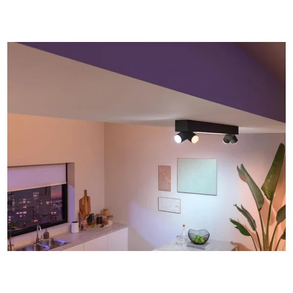 Philips Hue Centris 8720169318557 Siyah Kasa 4 Spotlu Akıllı Armatür - Görsel 7