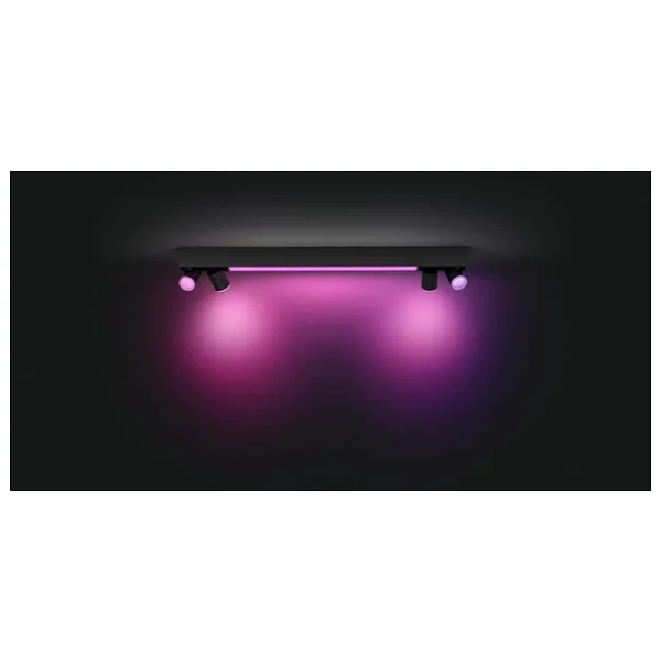 Philips Hue Centris 8720169318557 Siyah Kasa 4 Spotlu Akıllı Armatür - Görsel 5