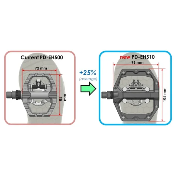 Shimano Pd-Eh510 Spd Ve Düz Çift Taraflı Bisiklet Pedalı Epdeh510 - Görsel 9