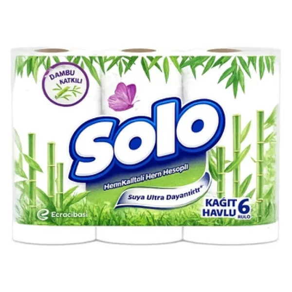 Solo Bambu Katkılı 6'lı Kağıt Havlu - Görsel 5