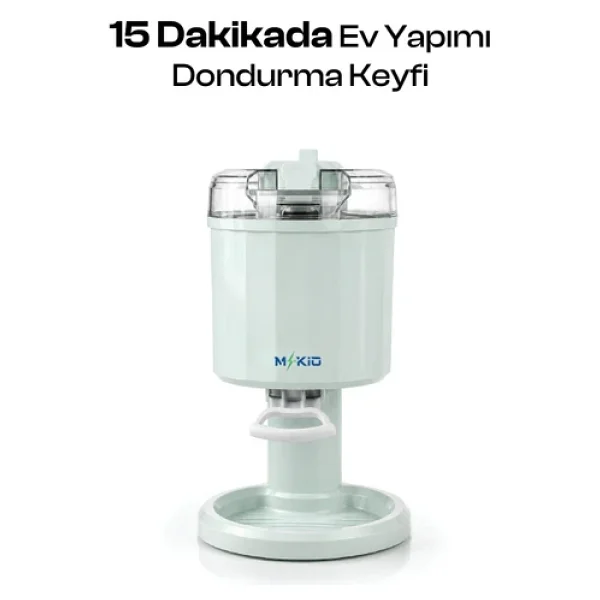 Geniş Hazneli Dondurma Makinesi - Otomatik Karıştırmalı, 15-20 Dakikada Kremamsı Ve Yumuşak Kıvamlı Dondurma - Görsel 7