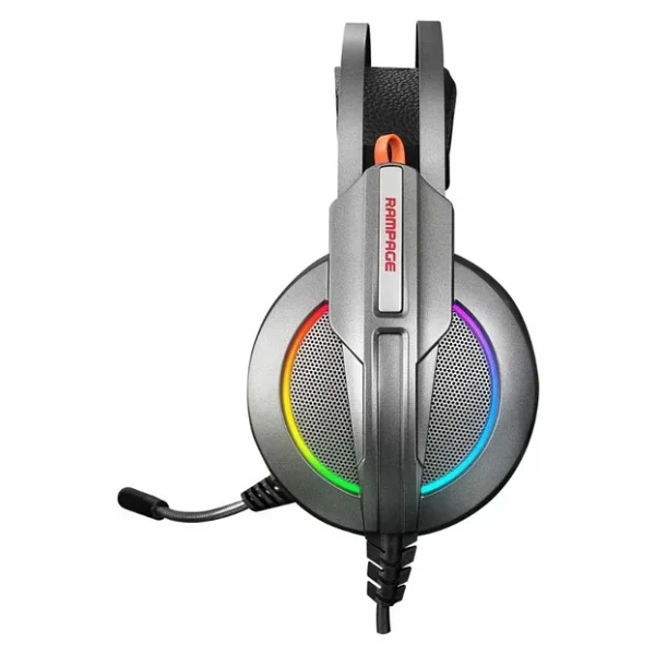 Rampage Stark Rm-K6 RGB 7.1 USB Kablolu Kulak Üstü Oyuncu Kulaklığı - Görsel 3