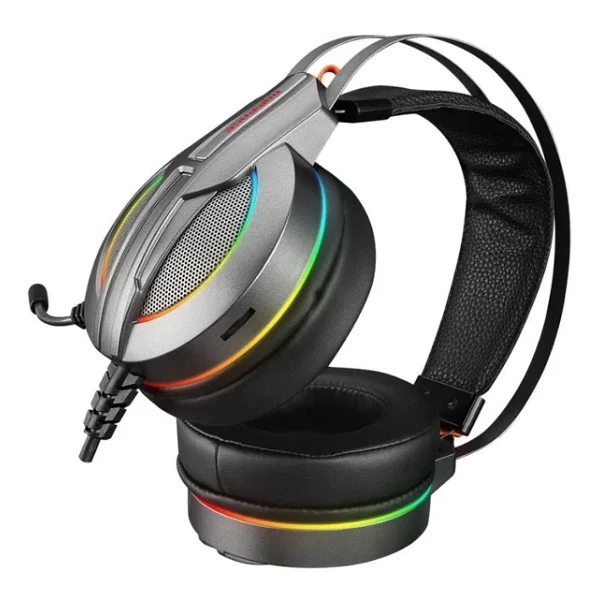 Rampage Stark Rm-K6 RGB 7.1 USB Kablolu Kulak Üstü Oyuncu Kulaklığı - Görsel 2